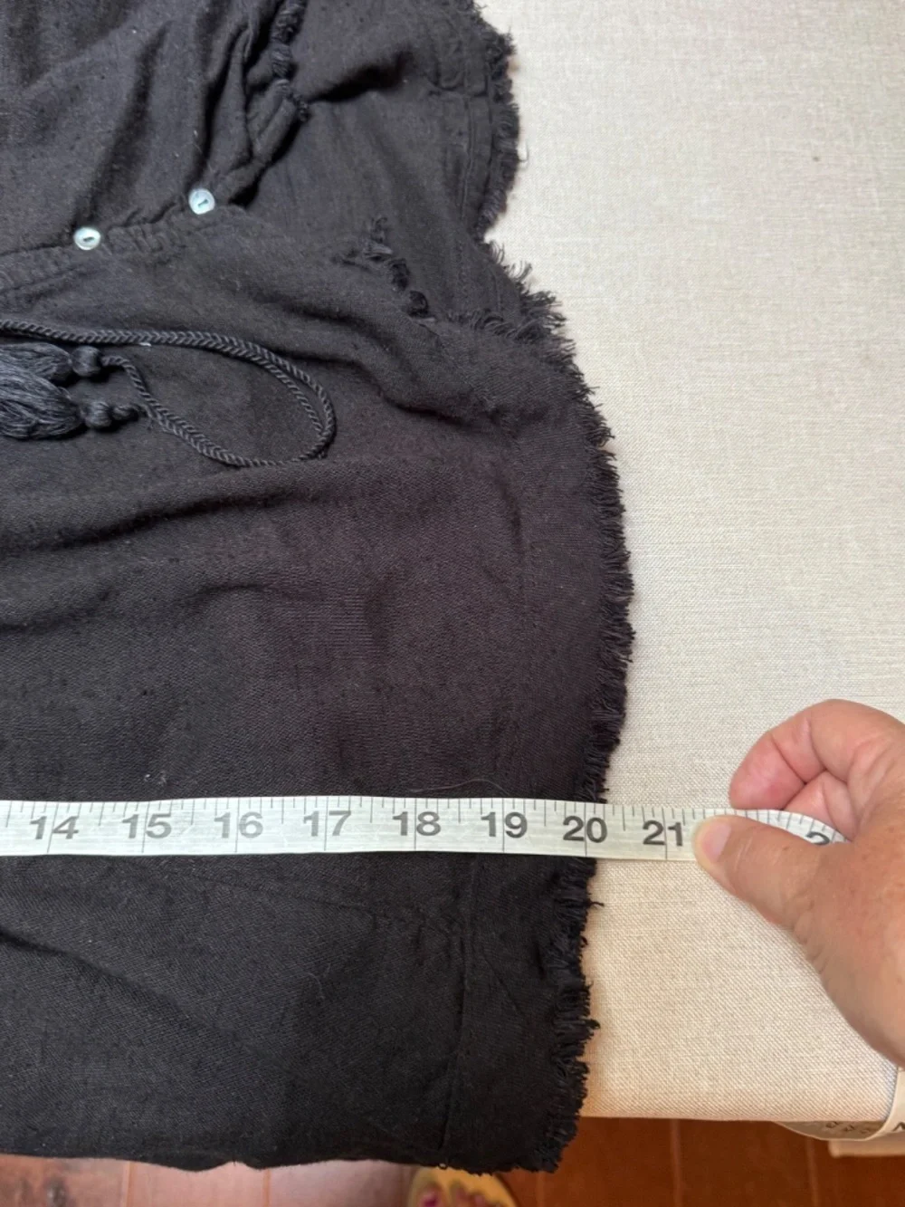 Free People Doin It Right Black Boho Crochet Top XS